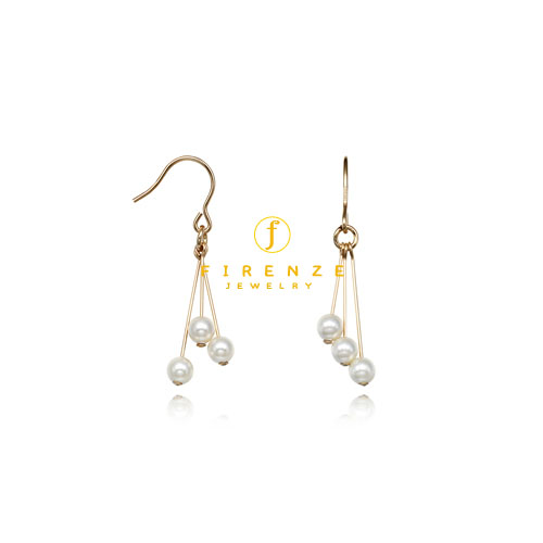 14K Gold Filled Handmade EarrWire Basic with 3x4mm Freshwater Pear Dangle Earrings[Firenze Jewelry] 피렌체주얼리