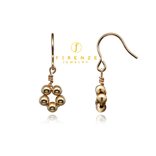 14K Gold Filled Handmade EarWire Basic with 5x3mm Roundball Dangle Earrings[Firenze Jewelry] 피렌체주얼리