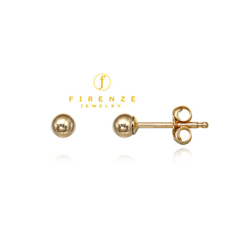14K Gold Filled Handmade 3mm EarBallPost Earring[Firenze Jewelry] 피렌체주얼리